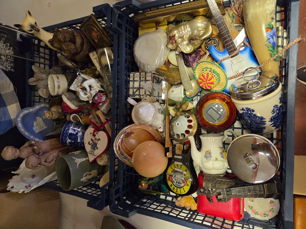 Lot 345 – Two Baskets of Collectables