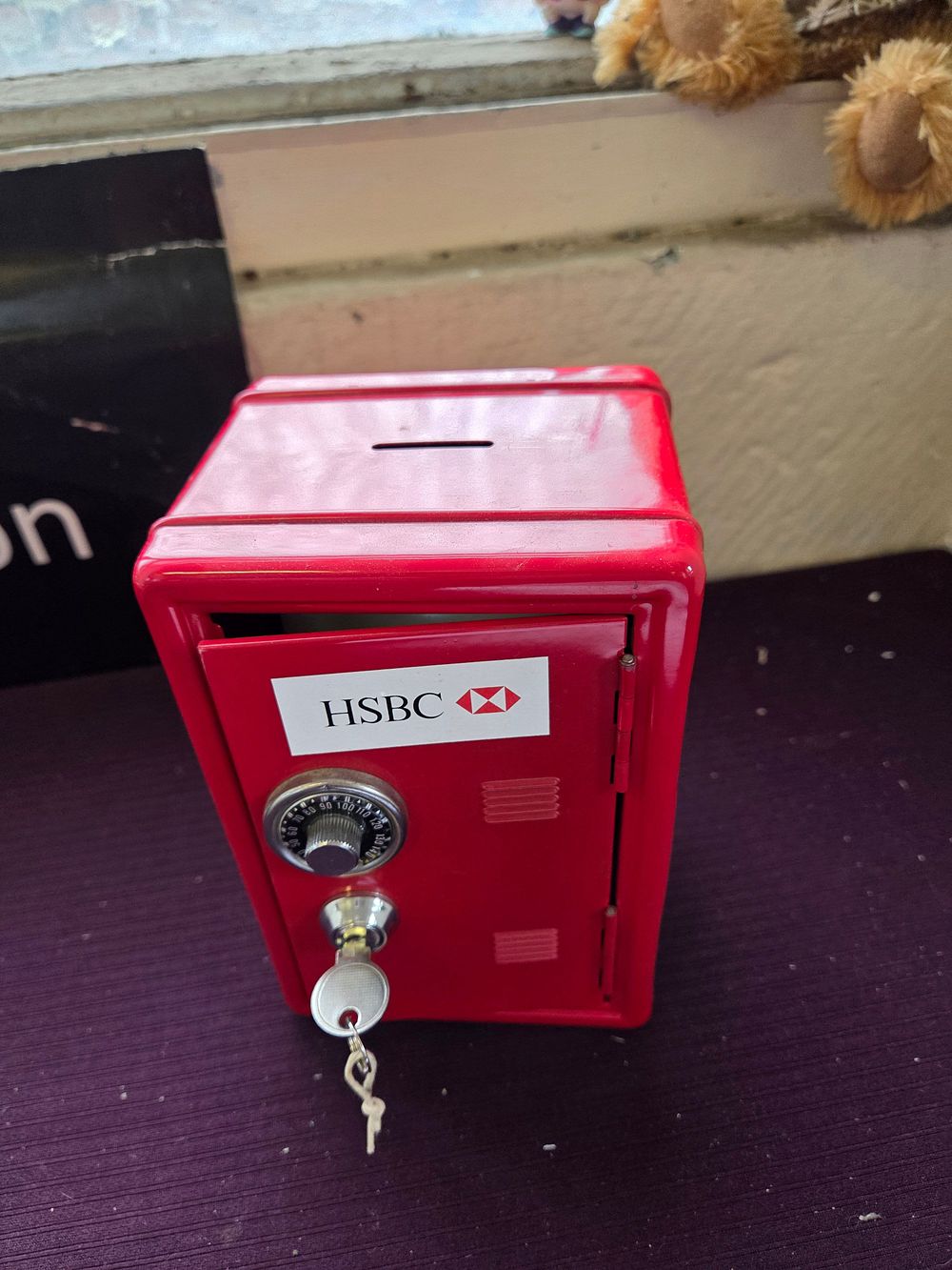 Lot 622 – Promotional HSBC Mini Safe Money Box with Key