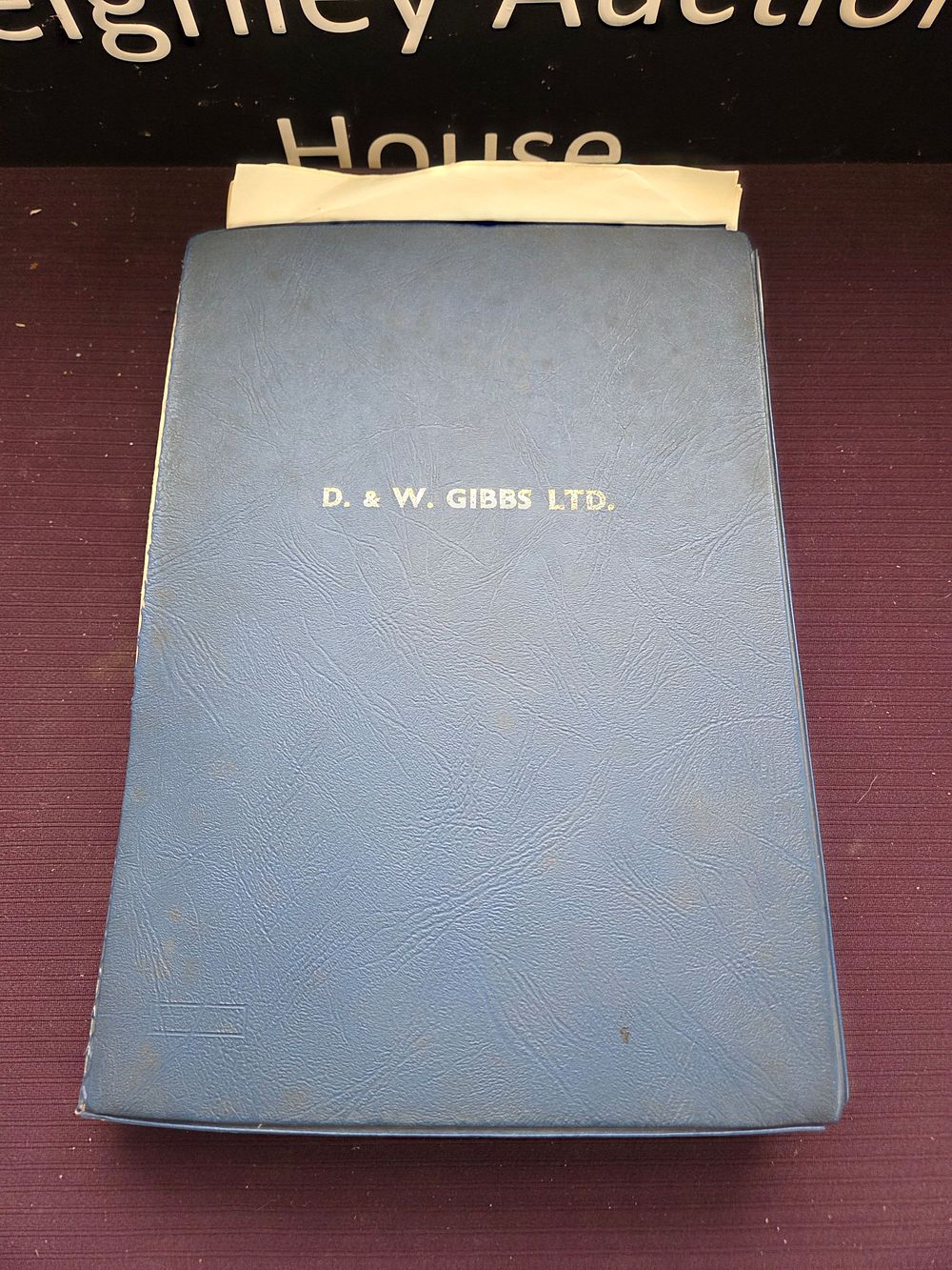 Lot 623 – A D. & W. Gibbs Ltd. Corporate Philatelic and Postal History Album