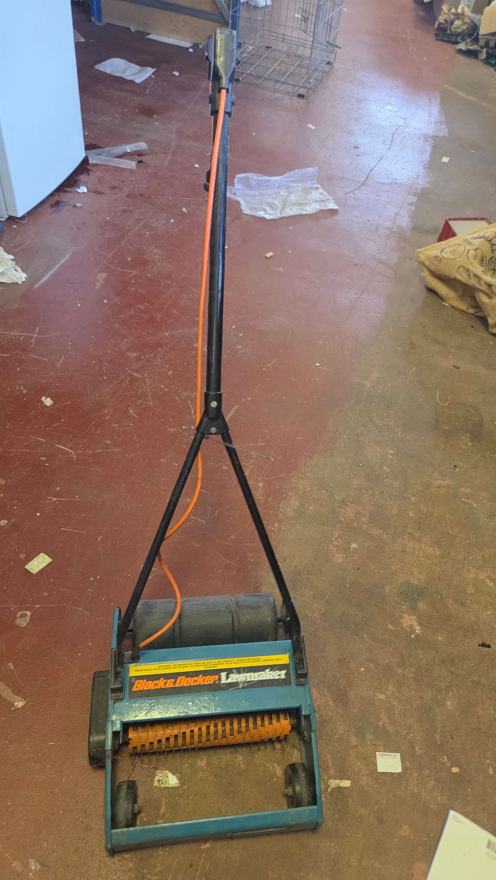 Lot 306 – A vintage Black & Decker Lawnmaker electric lawn scarifier