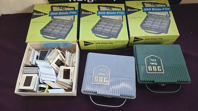 A Collection of Vintage Boots 300 Slide Files and 35mm Colour Transparency Slides