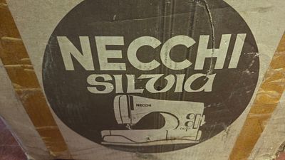 A Vintage Necchi Silvia Sewing Machine Original Shipping Box
