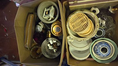 Two Boxes of Assorted Decorative Ceramics, Glassware, and Household Sundries
