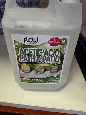 5 Litre Container of Flow Acetic Acid Path and Patio Concentrated Formula