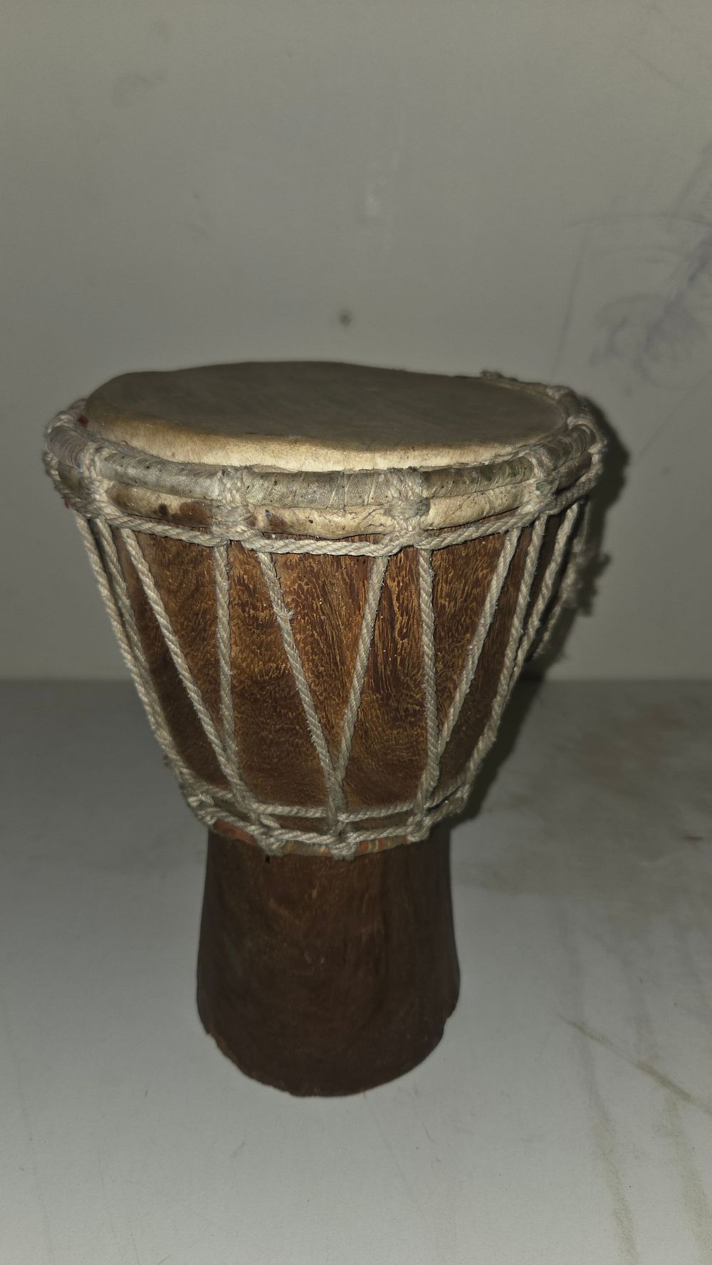 Lot 152 – Hand-Carved Wooden West African Style Djembe Drum