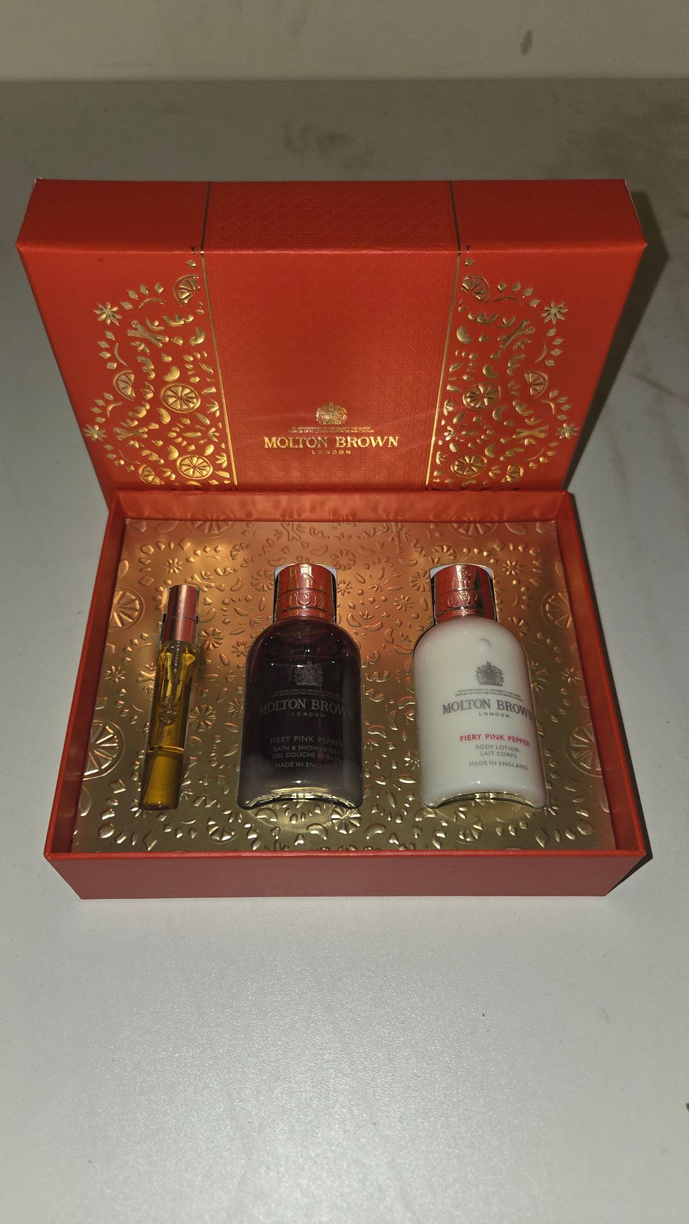 Lot 159 – A Trio of Molton Brown London Fiery Pink Pepper Body Care Products