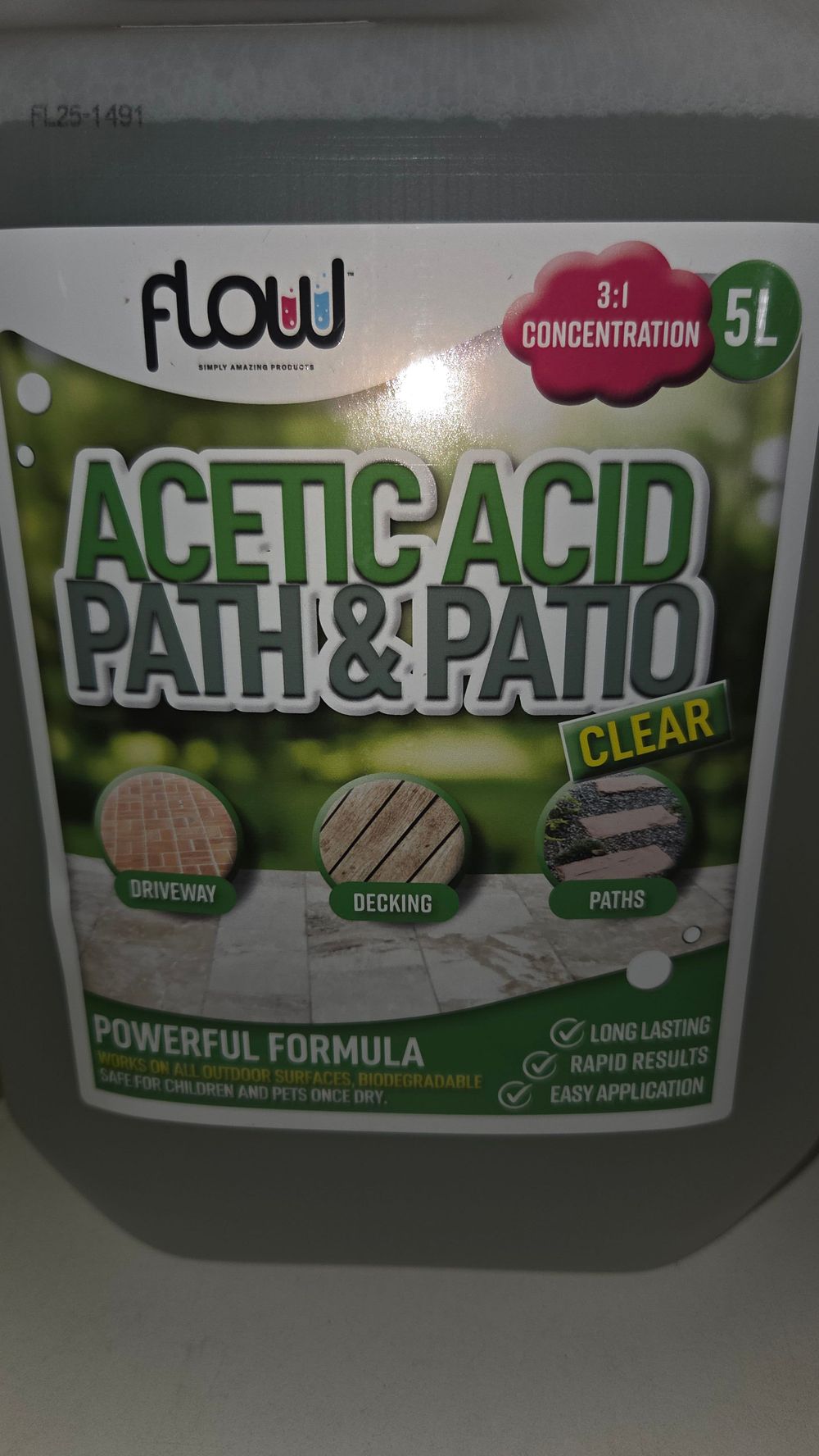 Lot 184 – Flow 5-Litre Acetic Acid Path and Patio Cleaner Concentrate