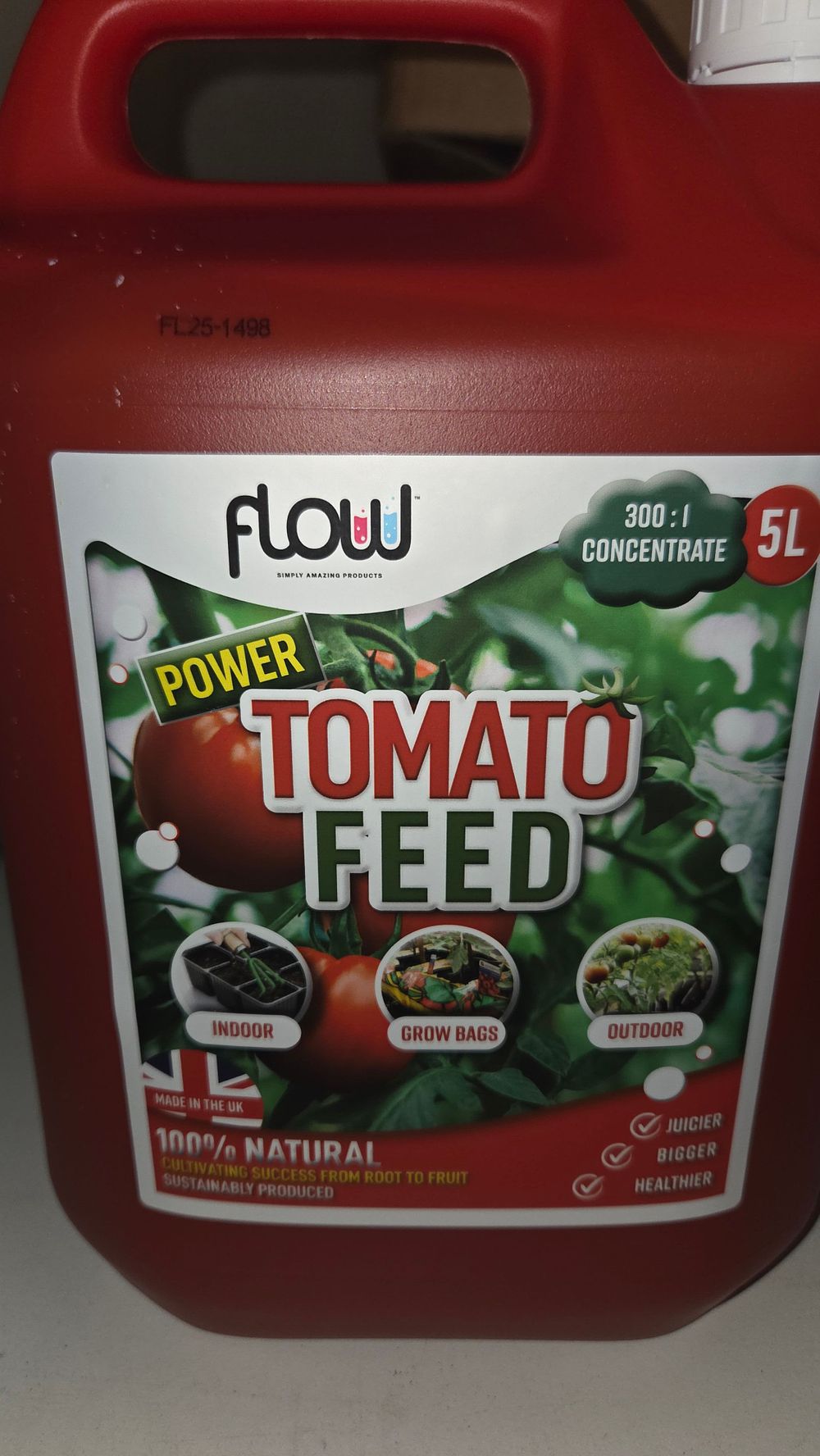 Lot 186 – 5 Litres of Flow Power Tomato Feed 300:1 Concentrate
