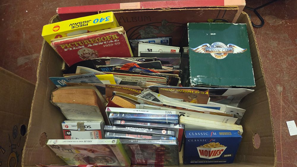 Lot 202 – An Assortment of Vintage Books, Ephemera, and Mixed Media