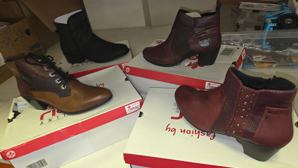 Lot 233 – A Collection of Four Pairs of Women’s Rieker Ankle Boots Size 7.5
