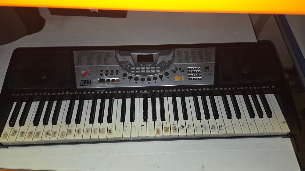 Lot 248 – NJS NJS800 61-Key Portable Electronic Keyboard