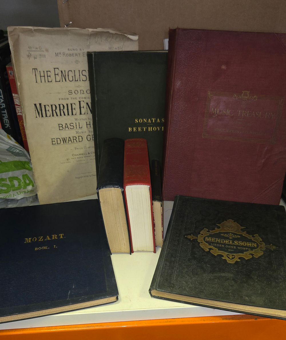 Lot 255 – A Collection of Musical Scores and Literary Works including Austen, Priestley, and Others