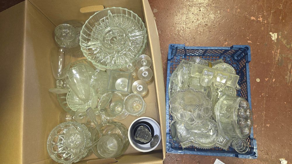 Lot 263 – A Collection of Assorted Cut and Pressed Clear Glassware