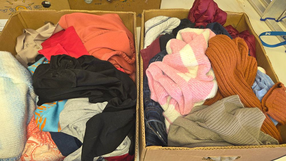 Lot 284 – Two Boxes of Adult Autumn and Winter Casual Clothing and Knitwear