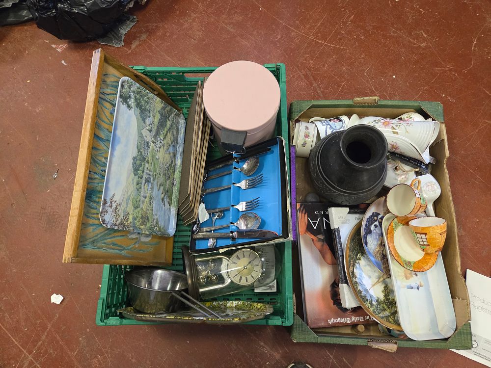 Lot 319 – Two Boxes of Household Goods, Ceramics, and Collectibles