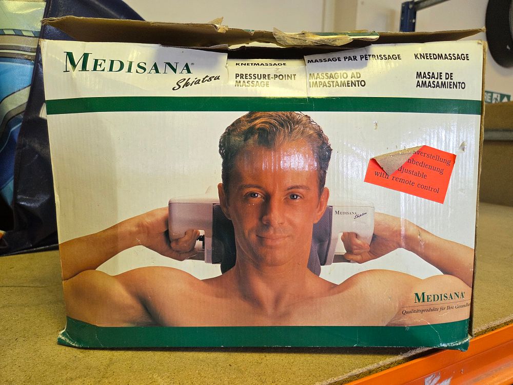 Lot 330 – Medisana Shiatsu Pressure Point Neck and Shoulder Massager in Original Packaging