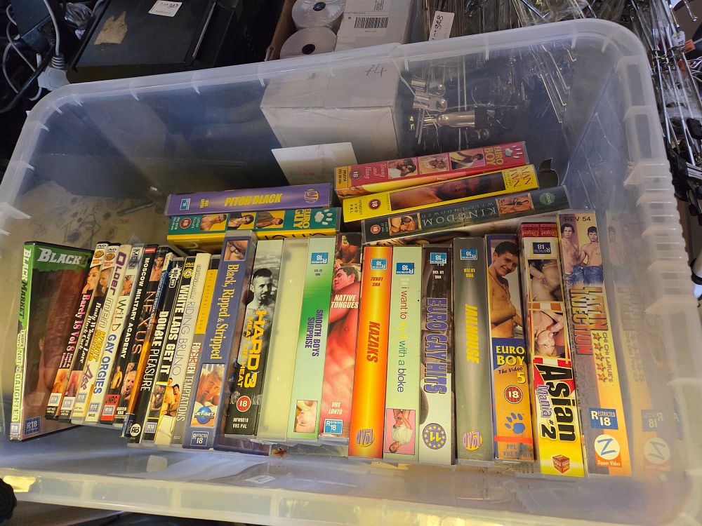 Lot 352 – A Collection of Vintage Gay Interest Adult VHS Tapes