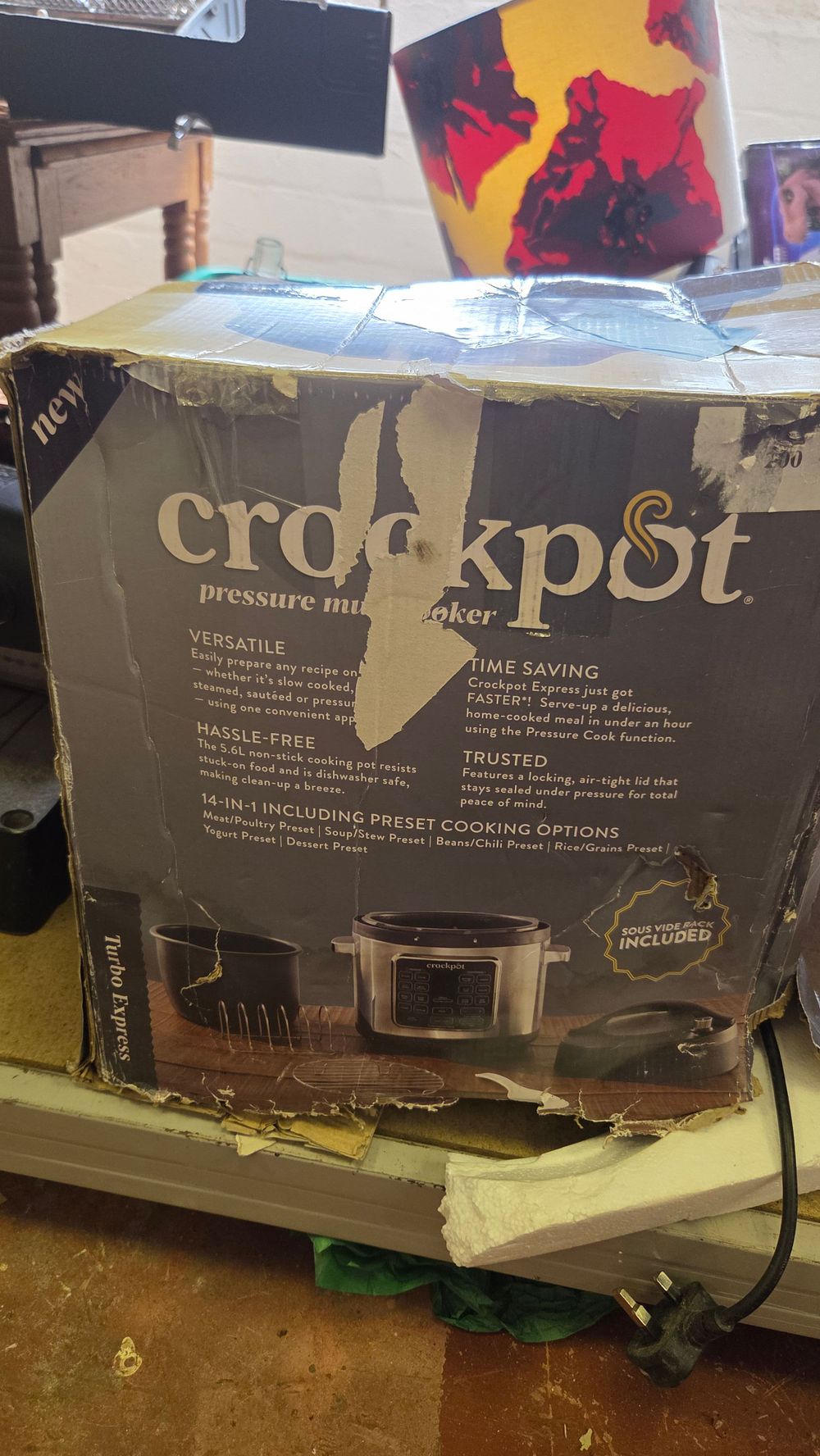 Lot 155 – Crockpot Turbo Express 5.6 Litre Pressure Multicooker