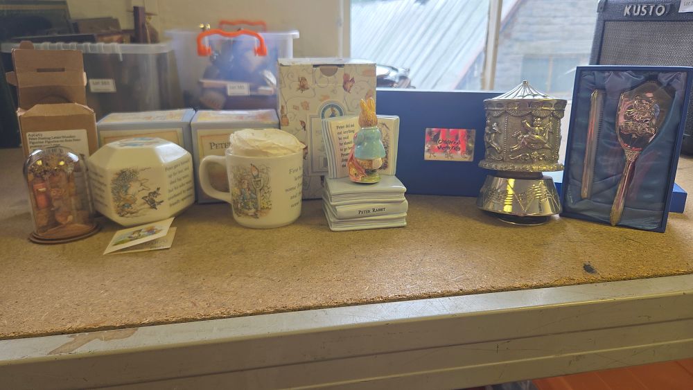 Lot 170 – A Collection of Beatrix Potter and Silver-tone Nursery Collectables and Giftware