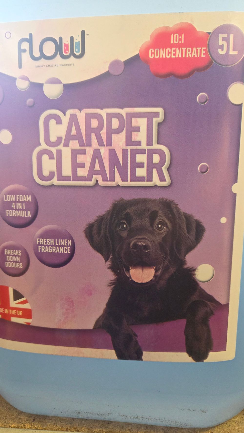 Lot 204 – Flow 5 Litre Concentrated Carpet Cleaner