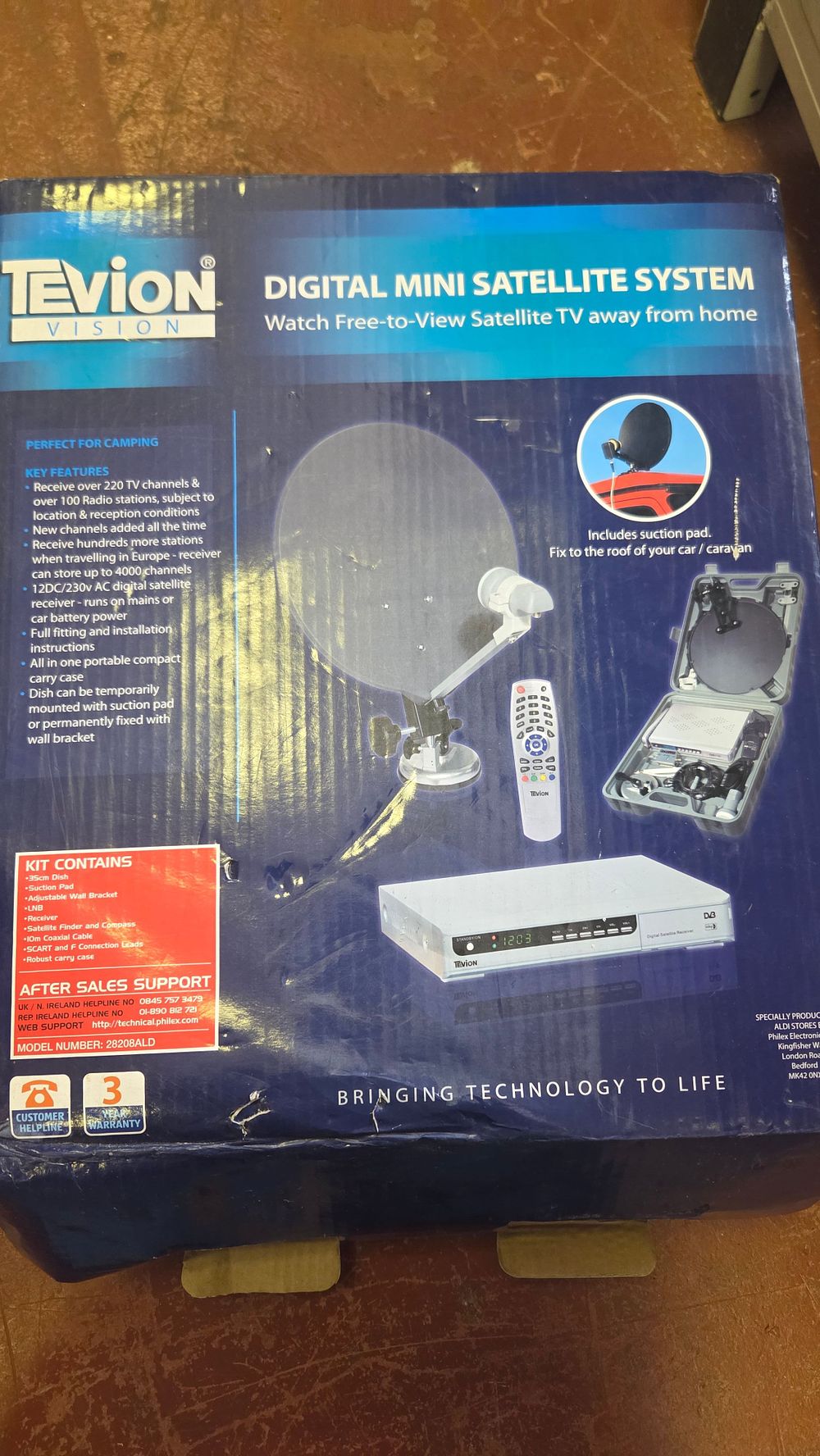 Lot 215 – Tevion Vision Digital Mini Satellite System Model 28208ALB