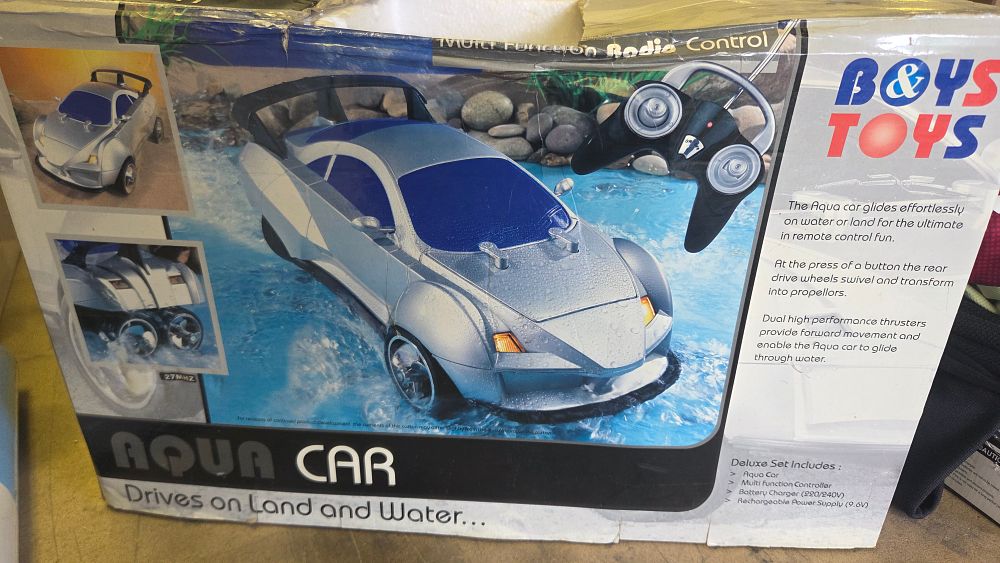Lot 243 – B&YS TOYS Aqua Car Radio Controlled Amphibious Vehicle with Original Box
