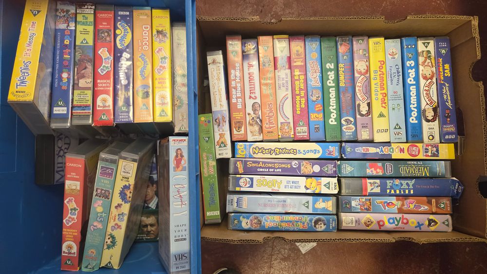 Lot 270 – Two Boxes of Children’s and Family VHS Video Tapes