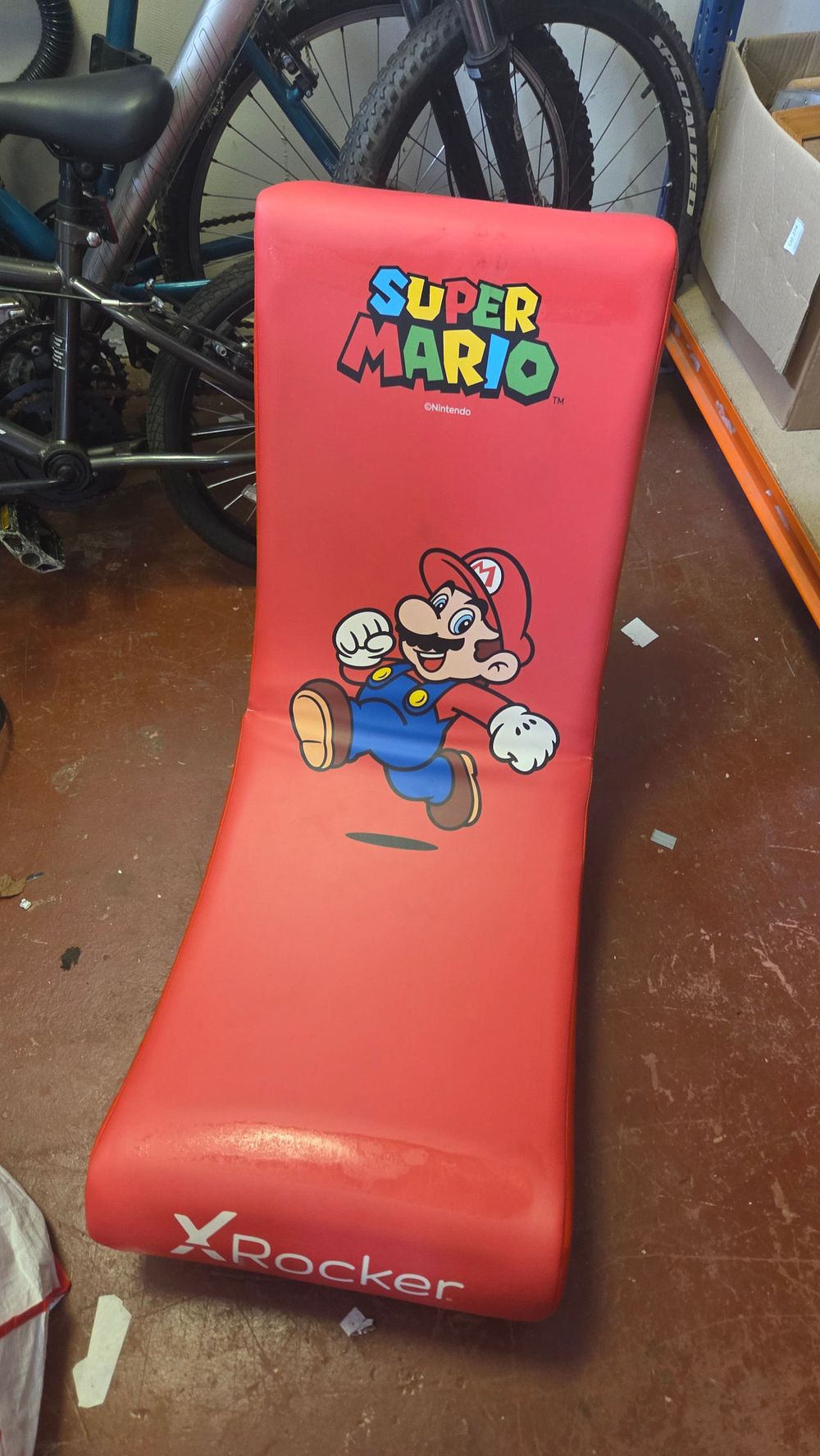Lot 277 – X Rocker Nintendo Super Mario Licensed Floor Rocker Gaming Chair