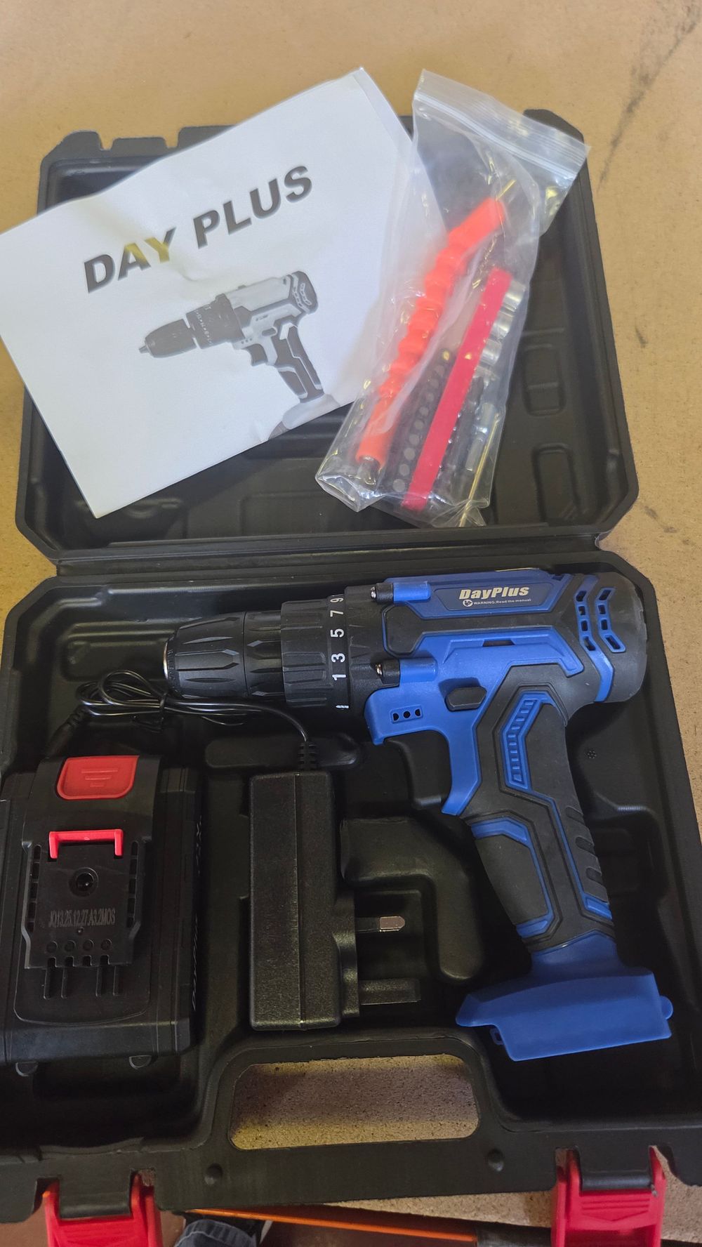 Lot 339 – A New DayPlus 21V Cordless Drill Driver Set