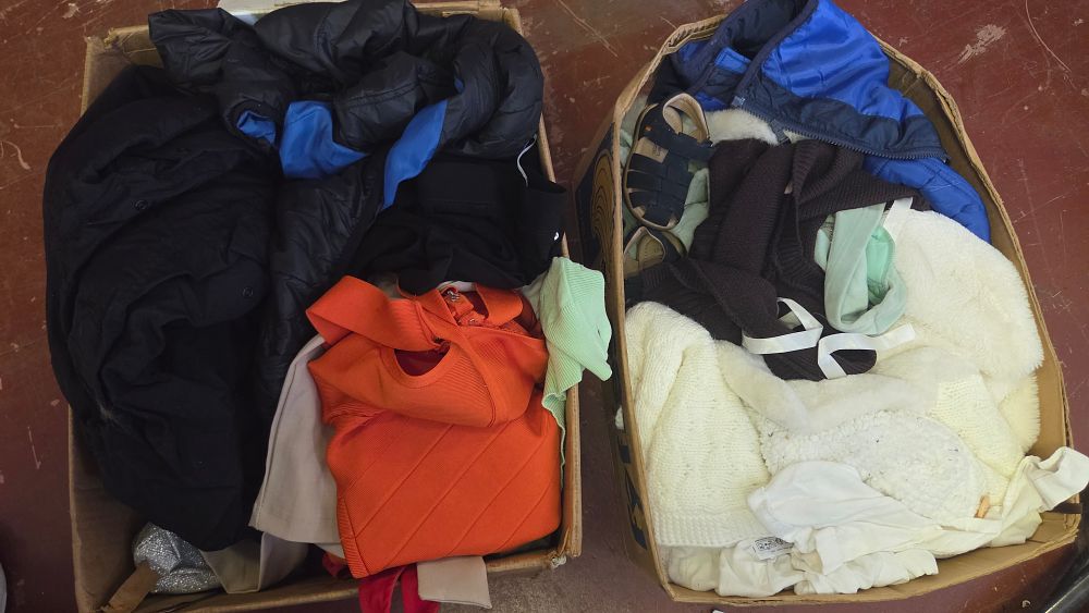 Lot 343 – Two boxes of Fashion Apparel and Footwear