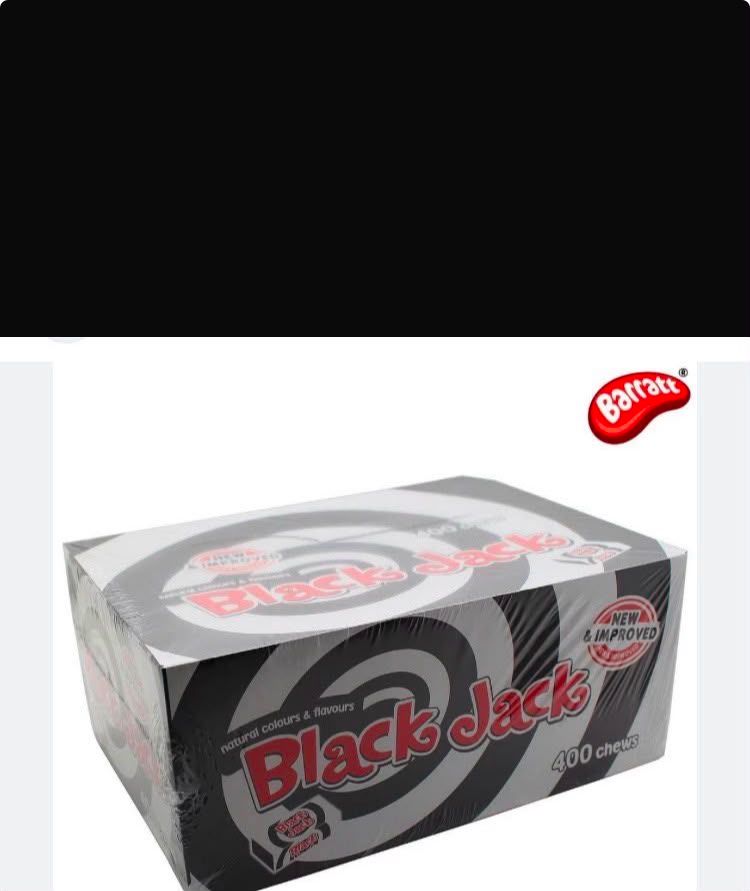 Lot 377 – A Full Box of Barratt Black Jack Aniseed Flavour Chews