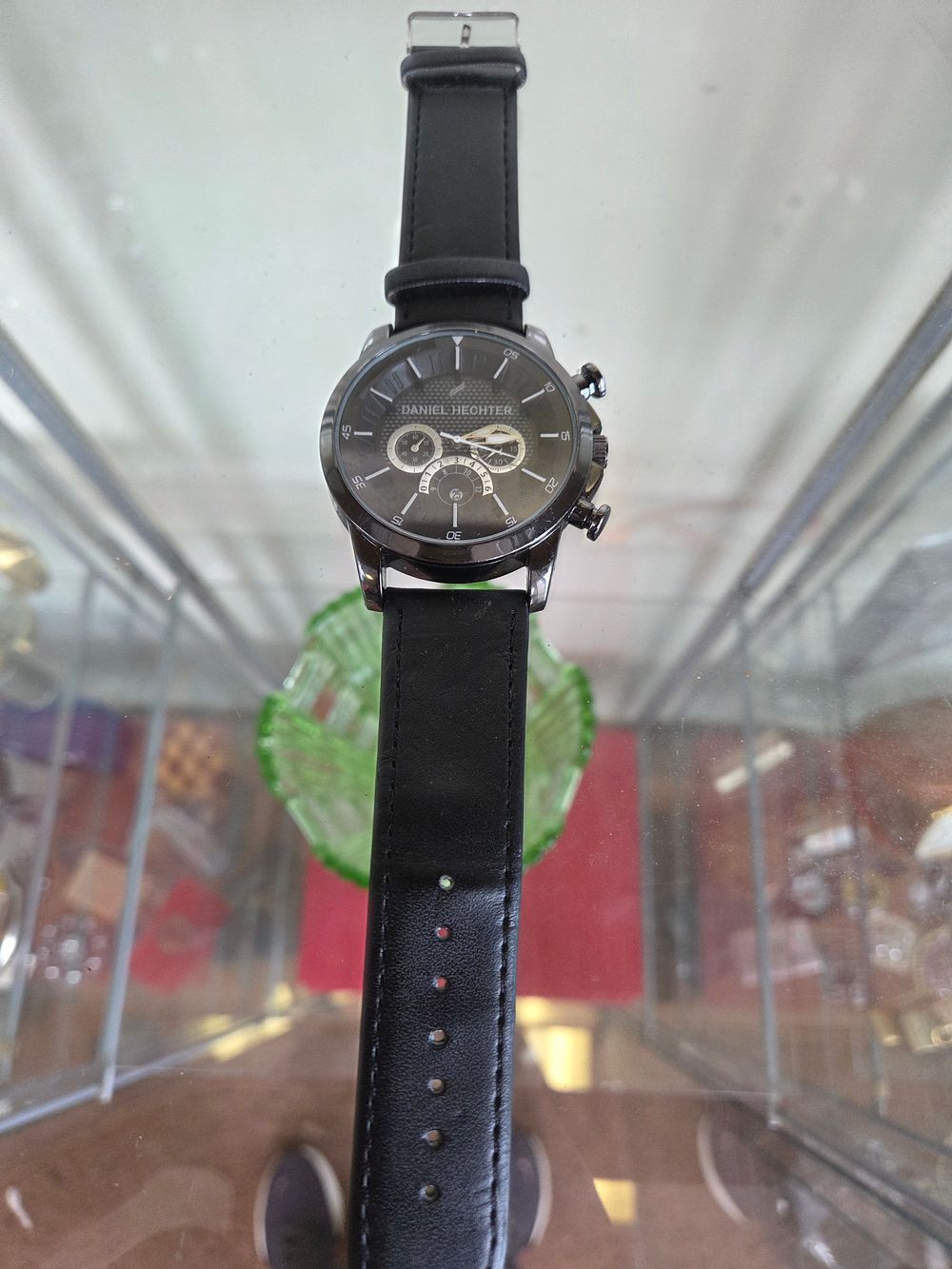 Lot 632 – Daniel Hechter Sport Gunmetal-Toned Quartz Chronograph Wrist Watch