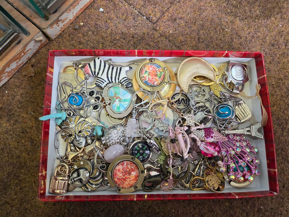 Lot 644 – A Collection of Novelty Keyrings, Bag Charms and Decorative Trinkets
