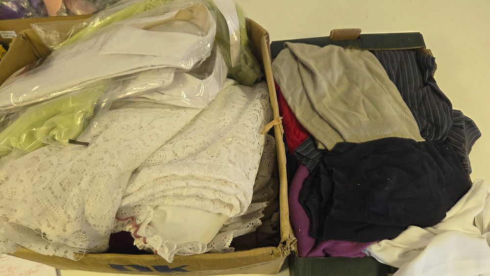 Lot 171 – Two Boxes of Clothing and Textiles