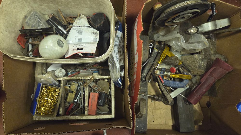 Lot 209 – An Assortment of Vintage and Contemporary Hand Tools, Workshop Hardware, and Sundries