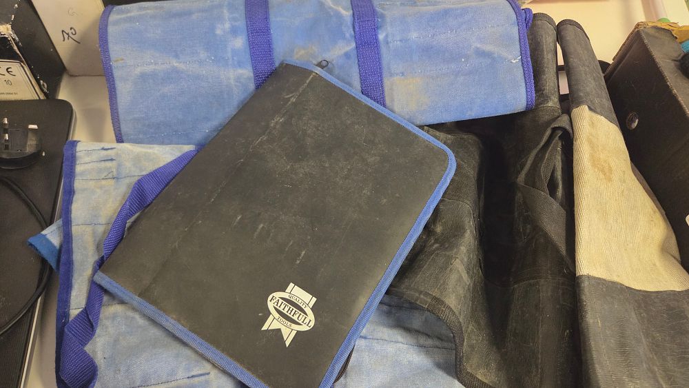 Lot 229 – A Collection of Assorted Fabric Tool Storage Bags and Folders including Faithfull