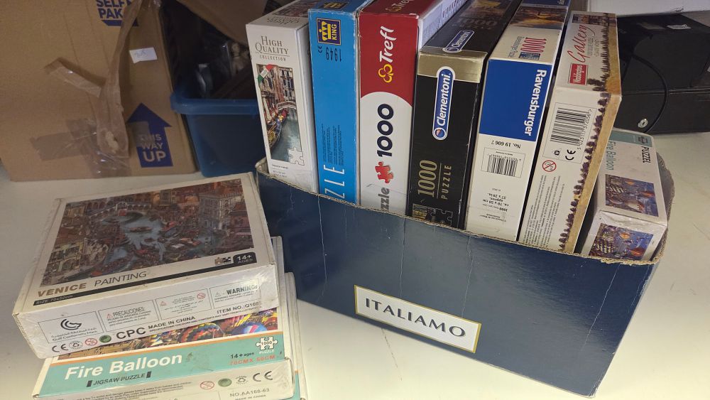 Lot 248 – A Collection of Boxed Jigsaw Puzzles including Ravensburger, Clementoni, and Waddingtons