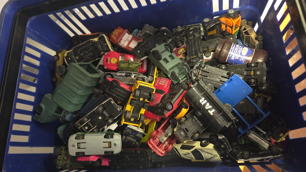 Lot 256 – An Assortment of Loose Die-Cast and Plastic Toy Vehicles and Accessories