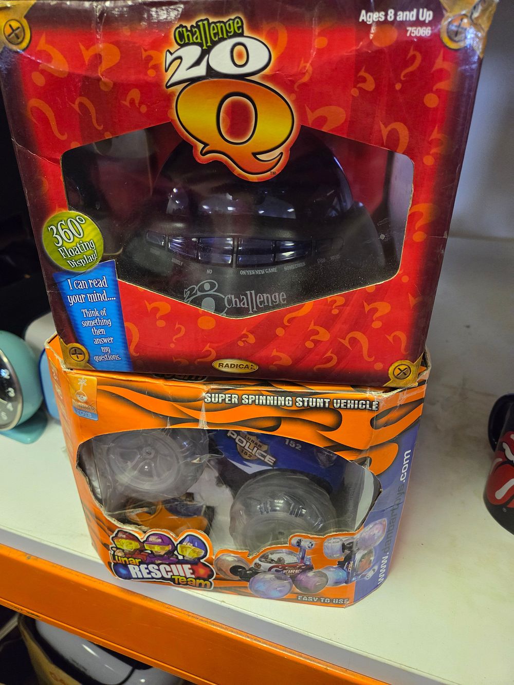 Lot 303 – Two Original Boxed Toys comprising a Radica 20Q Challenge Game and a Danbar Lunar Rescue Team Stunt Vehicle