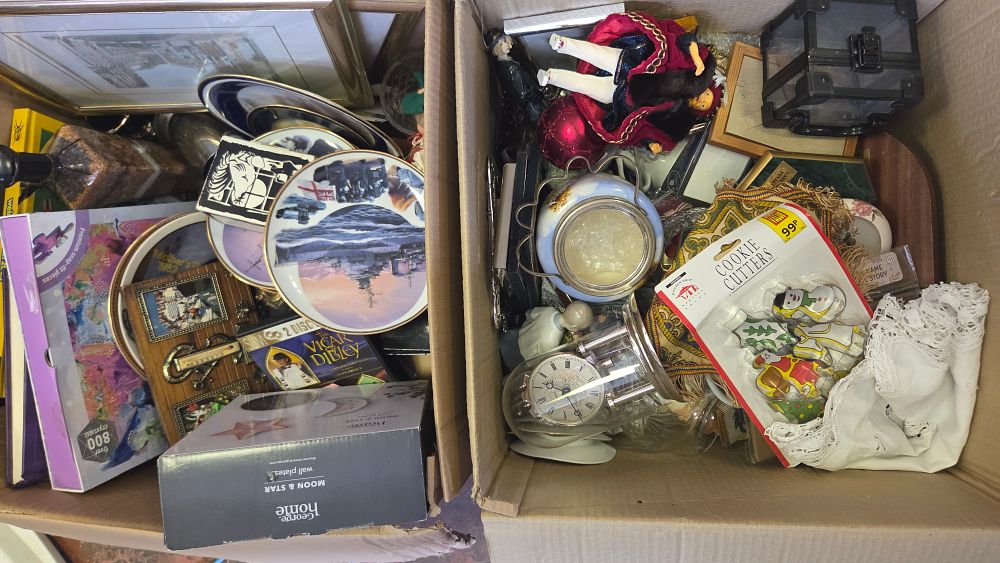 Lot 153 – Two Boxes of Decorative Ceramics, Collectables, and Household Goods