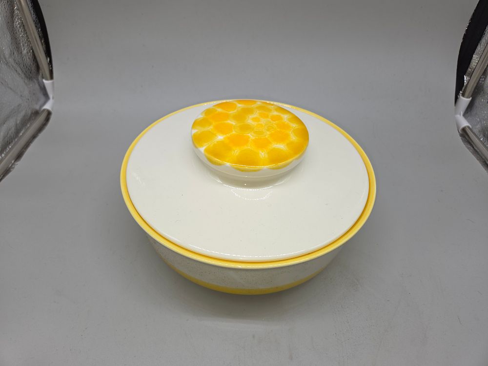 Lot 166 – A Christine Abbott Studio Pottery Lidded Bowl Dated 2003