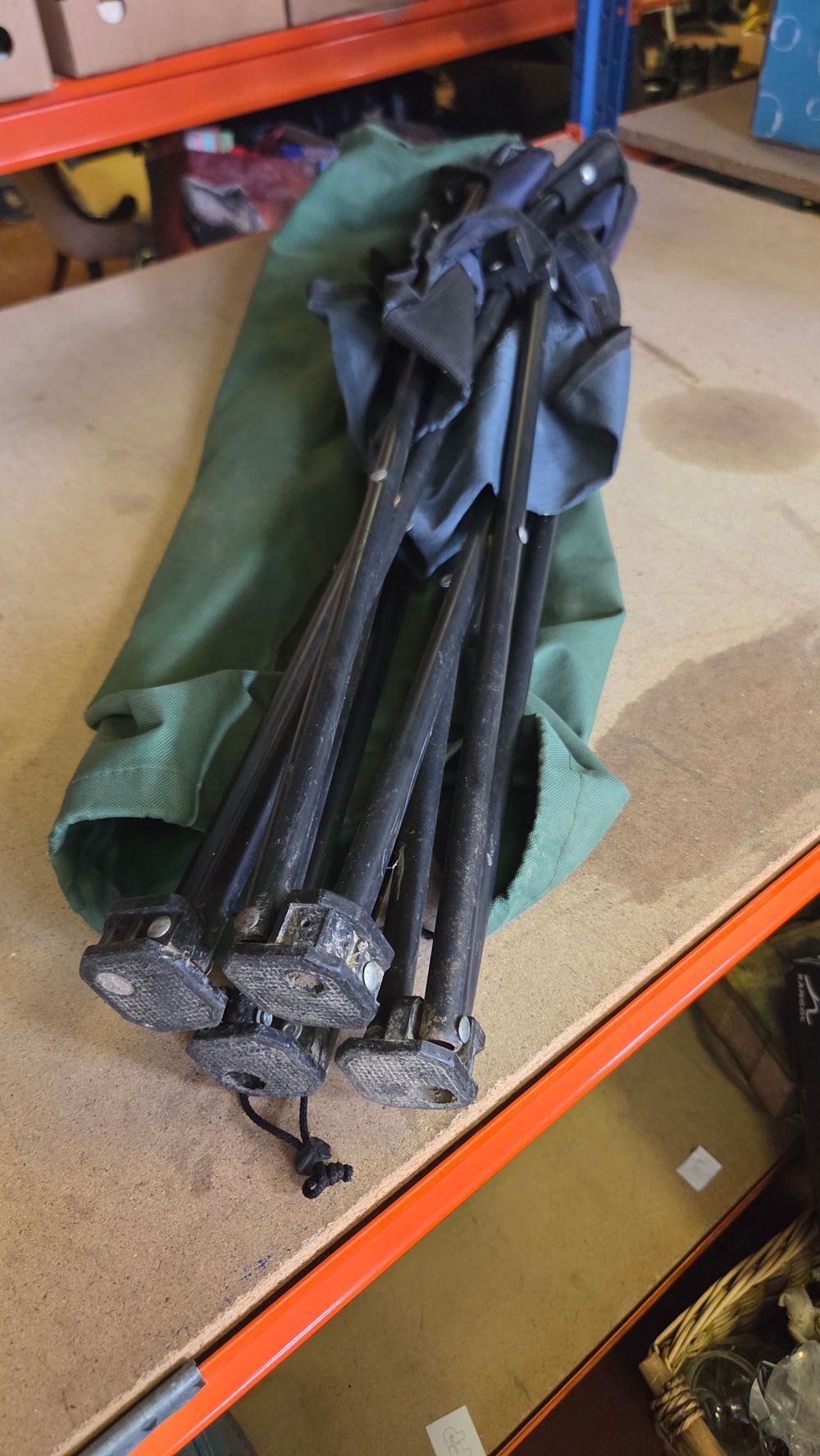 Lot 278 – A modern folding camping chair with carrying bag