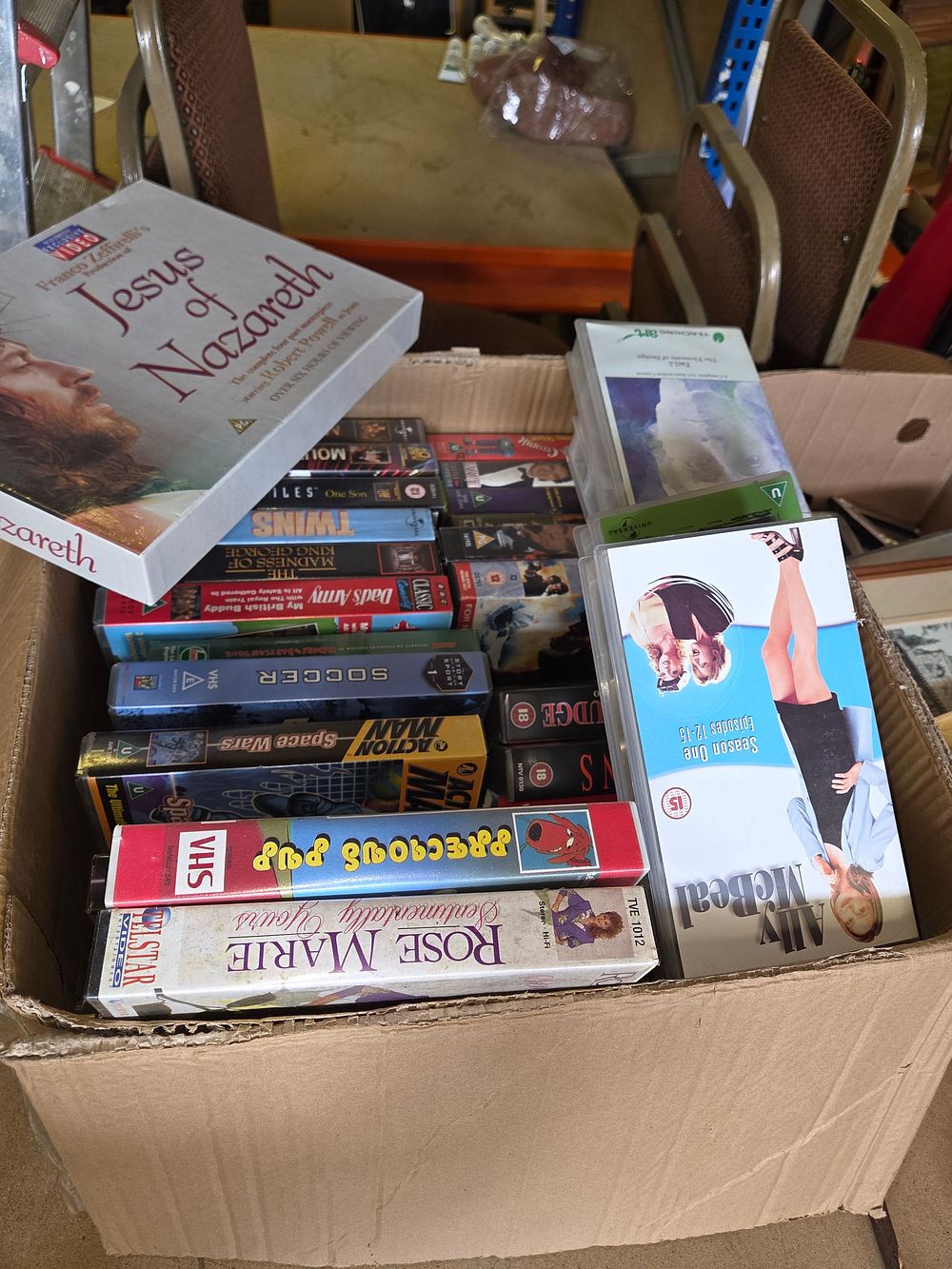 Lot 393 – An Assortment of Vintage VHS Home Video Tapes and Box Sets