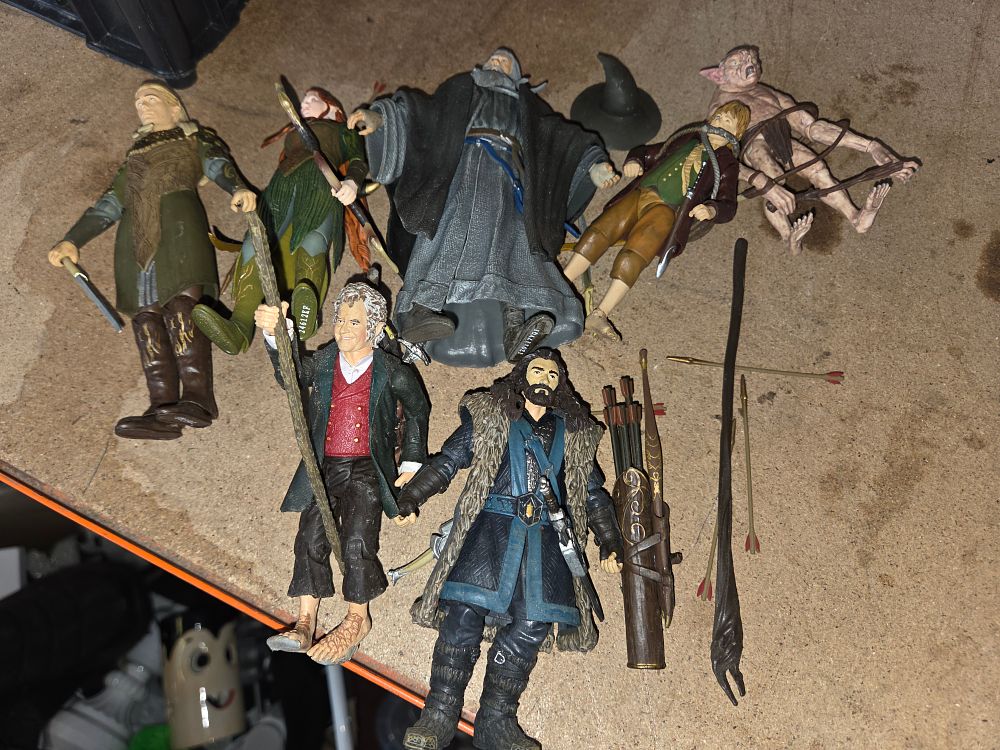 Lot 399 – A Collection of Middle-earth Action Figures attributed to Toy Biz and The Bridge Direct