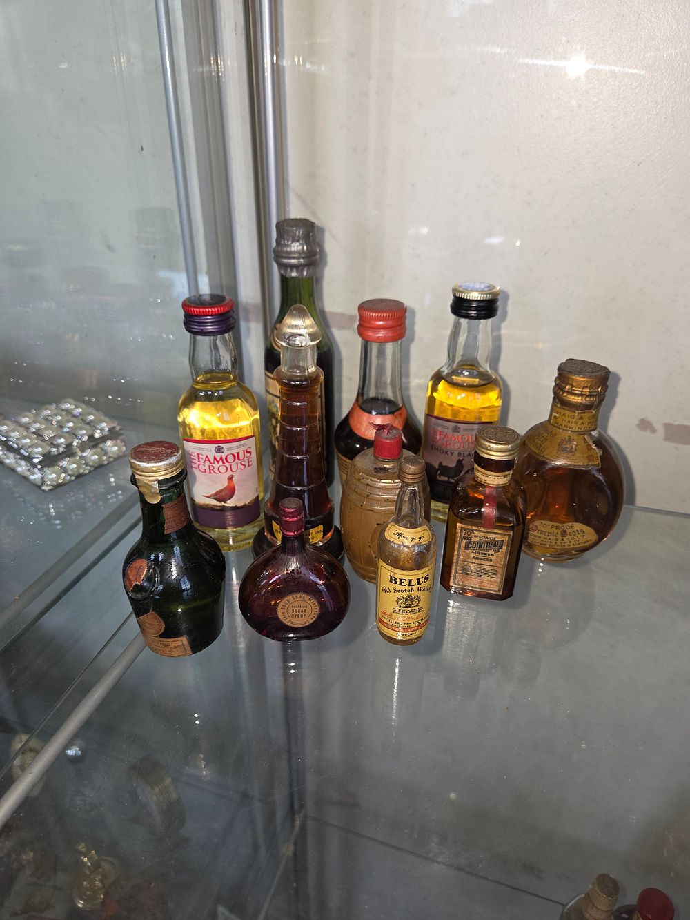 Lot 623 – A Collection of Vintage Miniature Spirit and Liqueur Bottles