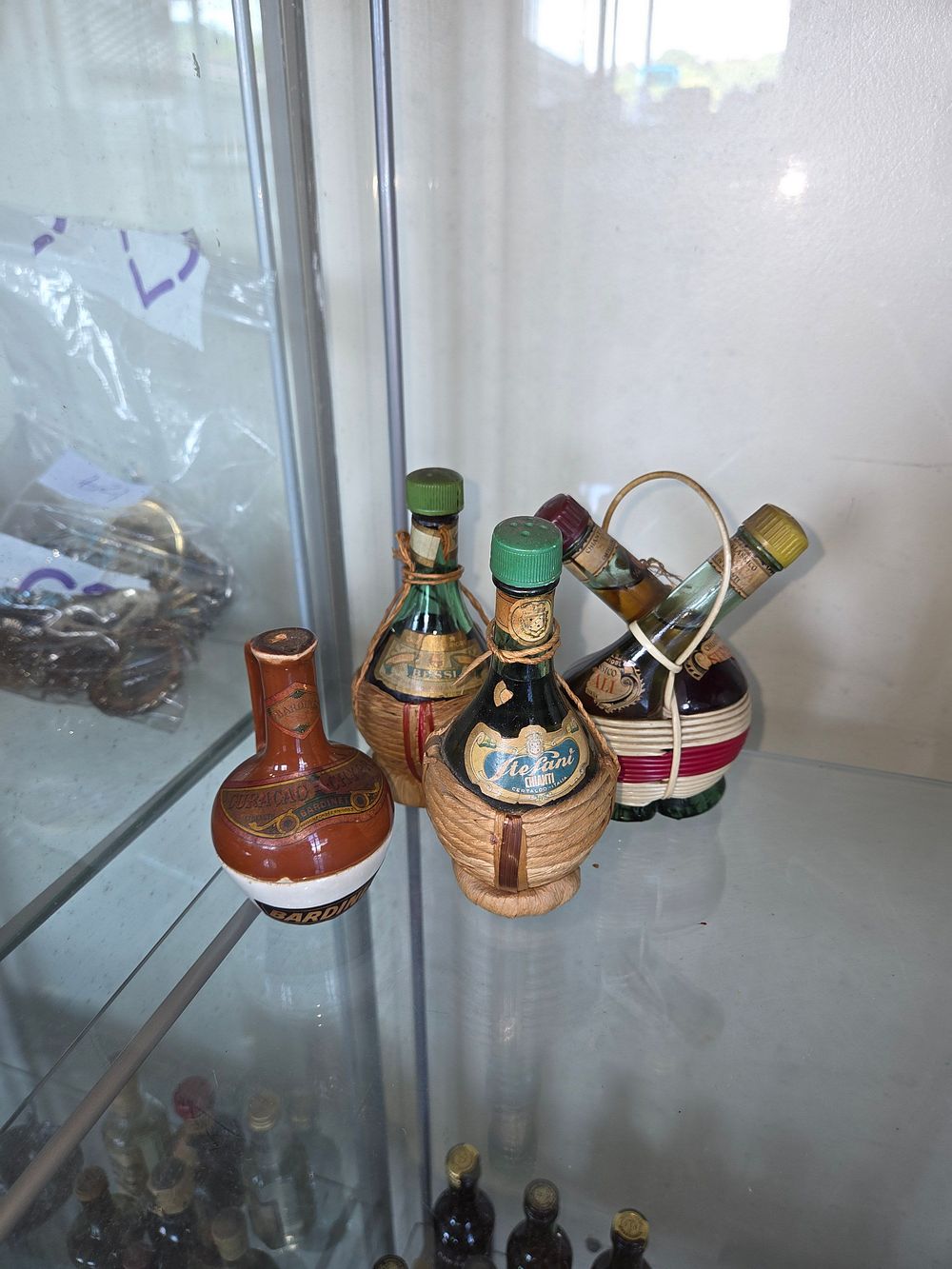 Lot 630 – A Collection of Vintage Miniature Wine and Spirit Bottles including Bardinet and Stefani