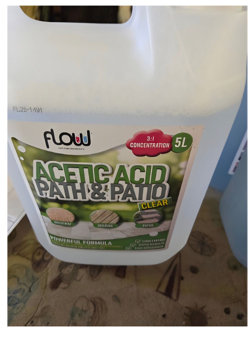 Lot 438 – A 5-Litre Container of Flow Acetic Acid Path & Patio Cleaner