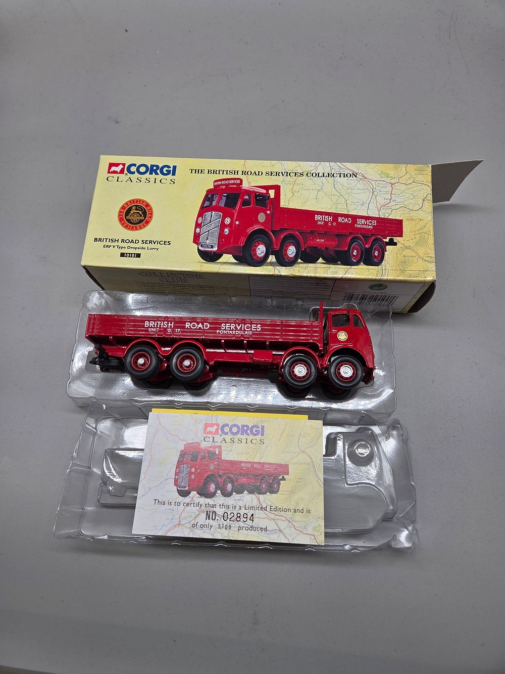 Lot 176 – Corgi Classics The British Road Services Collection ERF V Type Dropside Lorry 10101