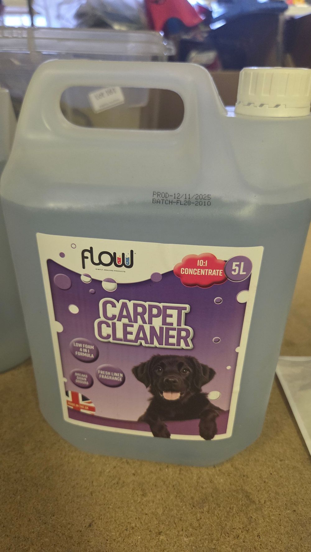 Lot 164 – A 5-Litre Container of Flow Pet Magic Carpet Cleaner Concentrate
