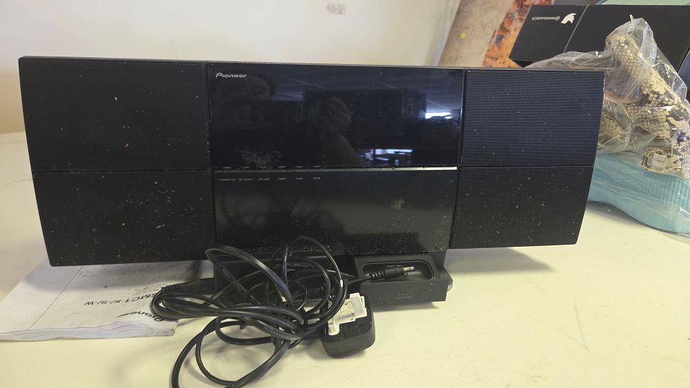 Lot 255 – Pioneer X-SMC1-K Slim Micro Audio System with Manual and UK Power Adapter
